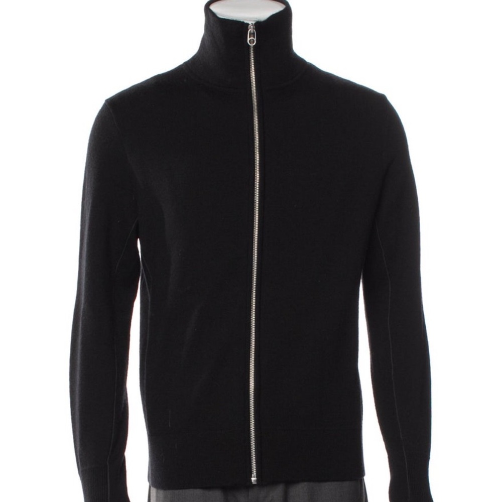Rag & Bone Merino Wool Bomber Jacket Black – Size XS – Luxury